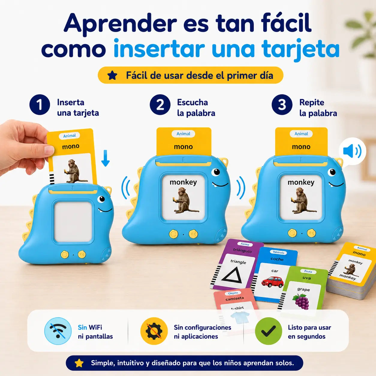 Tarjetas Educativas Bilingües que fortalecen la estimulación del habla