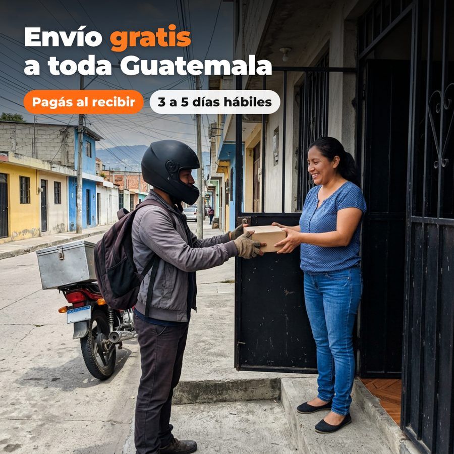 Envío gratis a toda Guatemala, pagás al recibir
