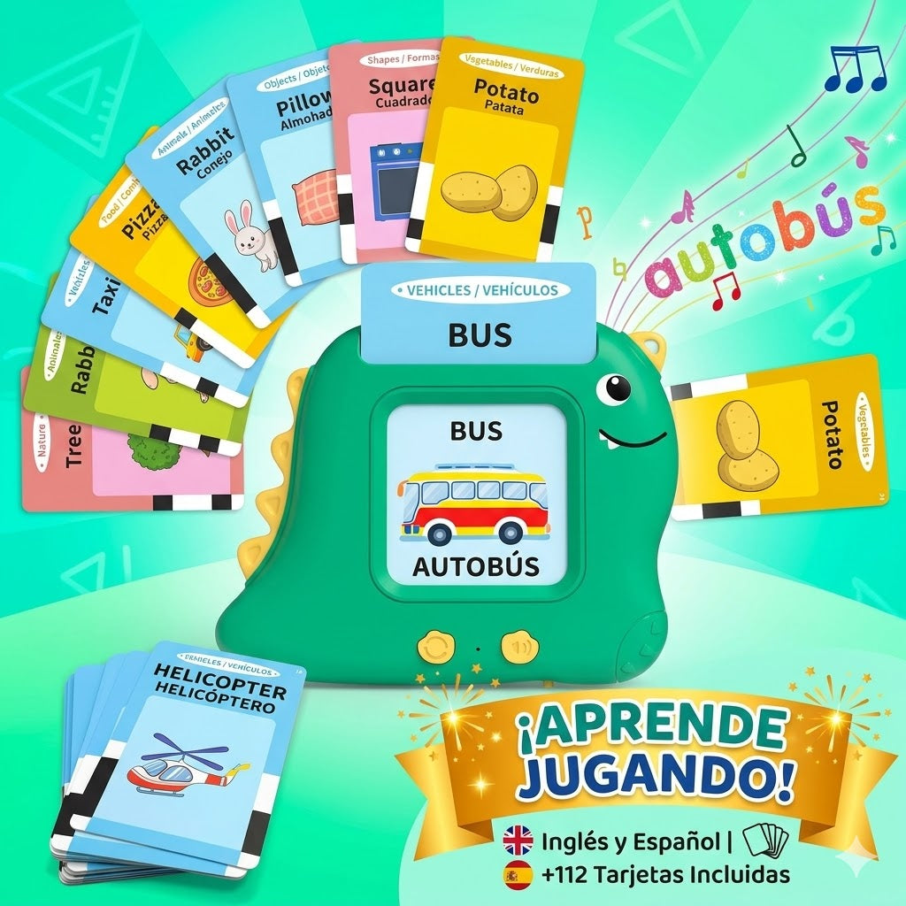 Tarjetas Educativas Bilingües Recargable