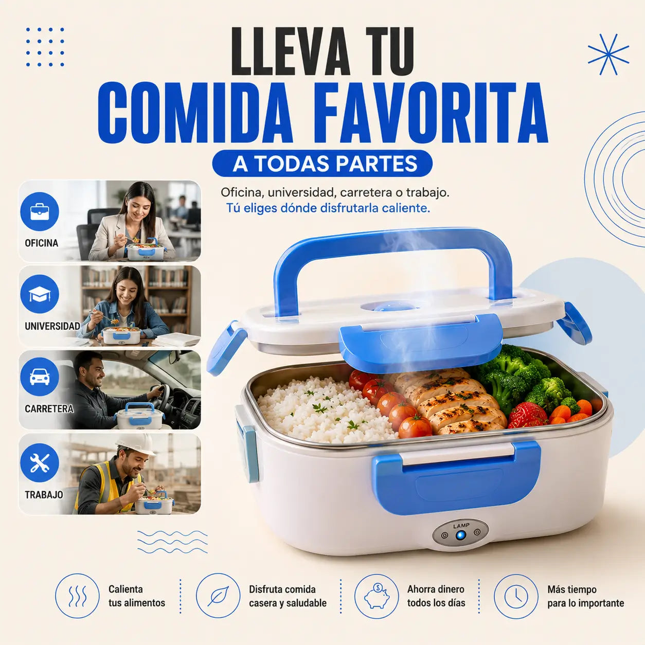 Lonchera Eléctrica con Calentador
