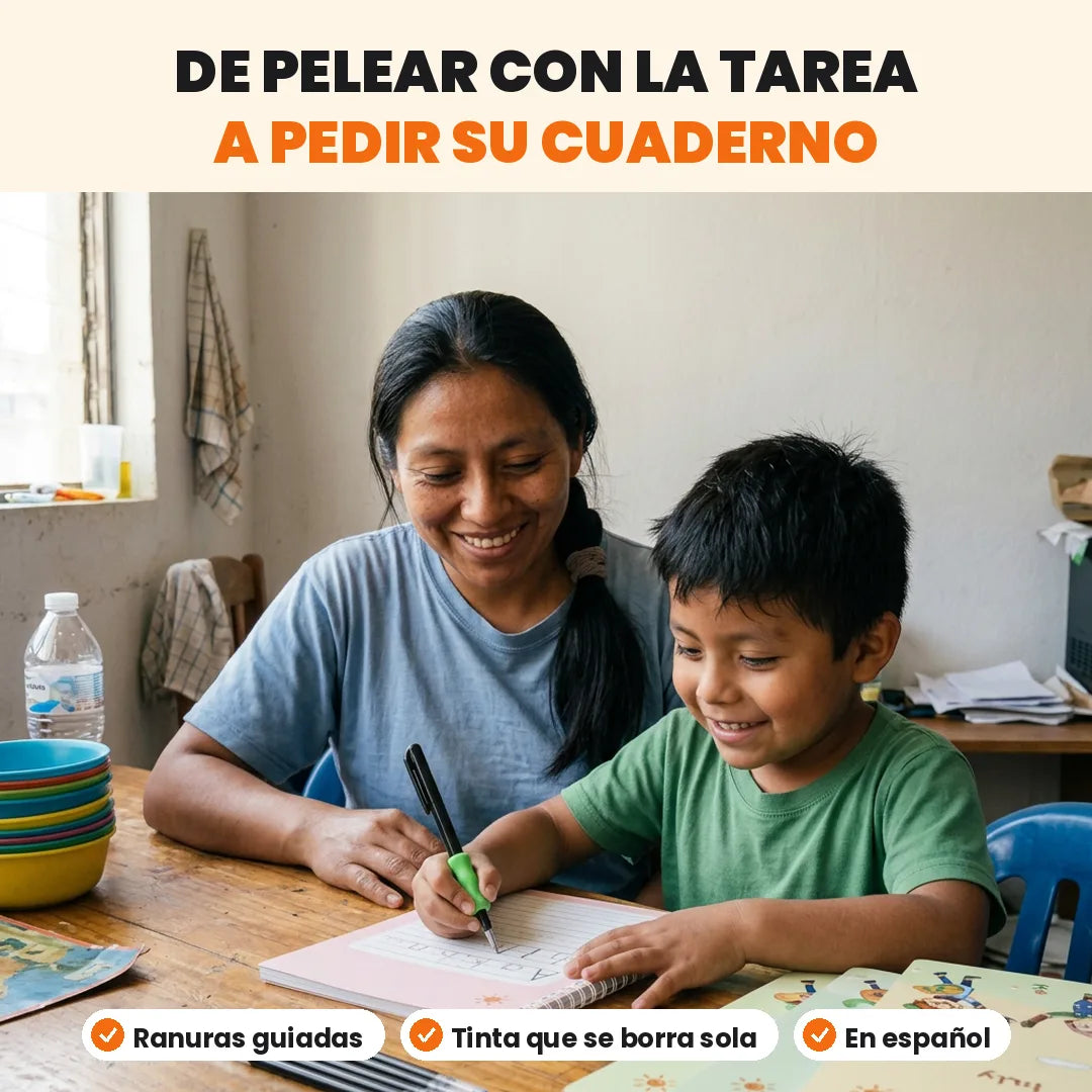 De pelear con la tarea a pedir su cuaderno