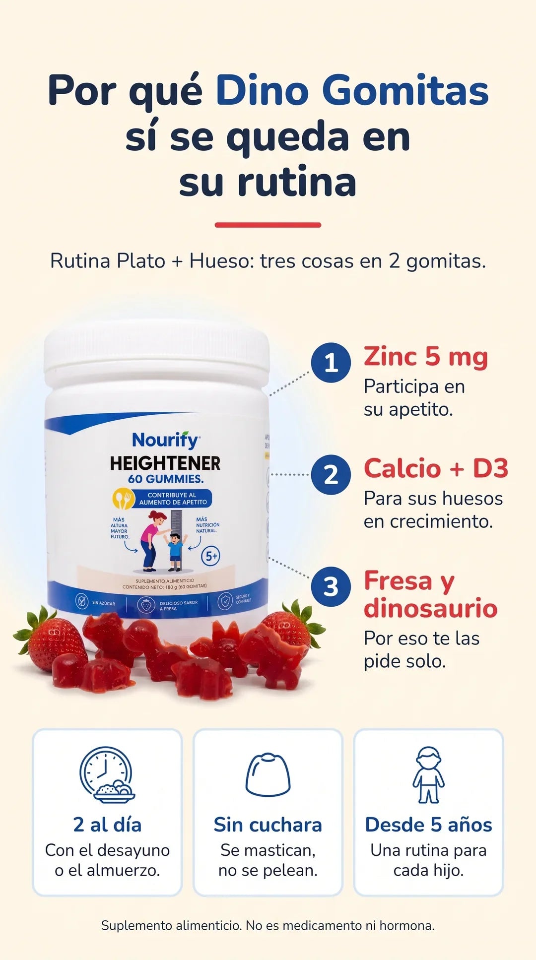 Cómo funciona la Rutina Plato + Hueso de Dino Gomitas