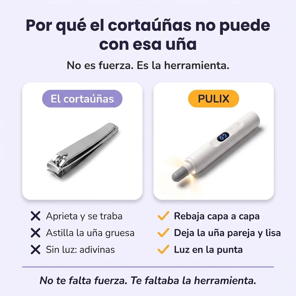 Cortaúñas contra PULIX
