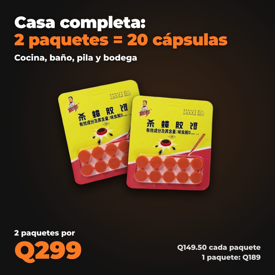 Casa completa: 2 paquetes, 20 cápsulas